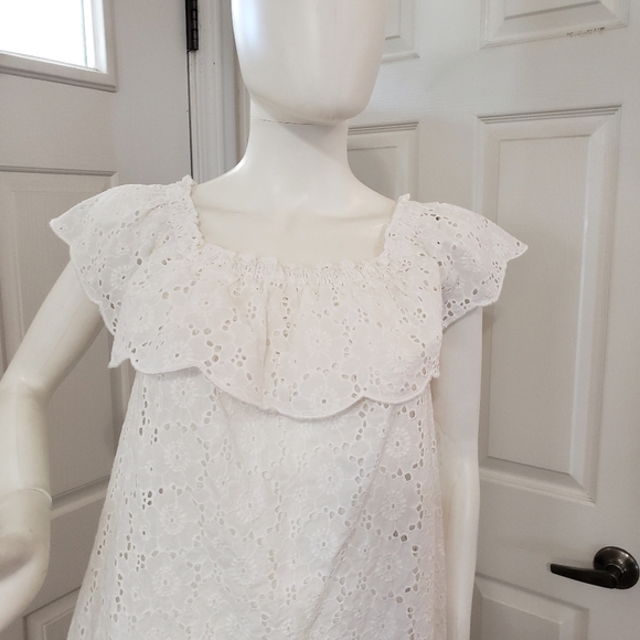 Tory Burch Broderie Lace Eyelet Dress Size Small - Picture 2 of 7